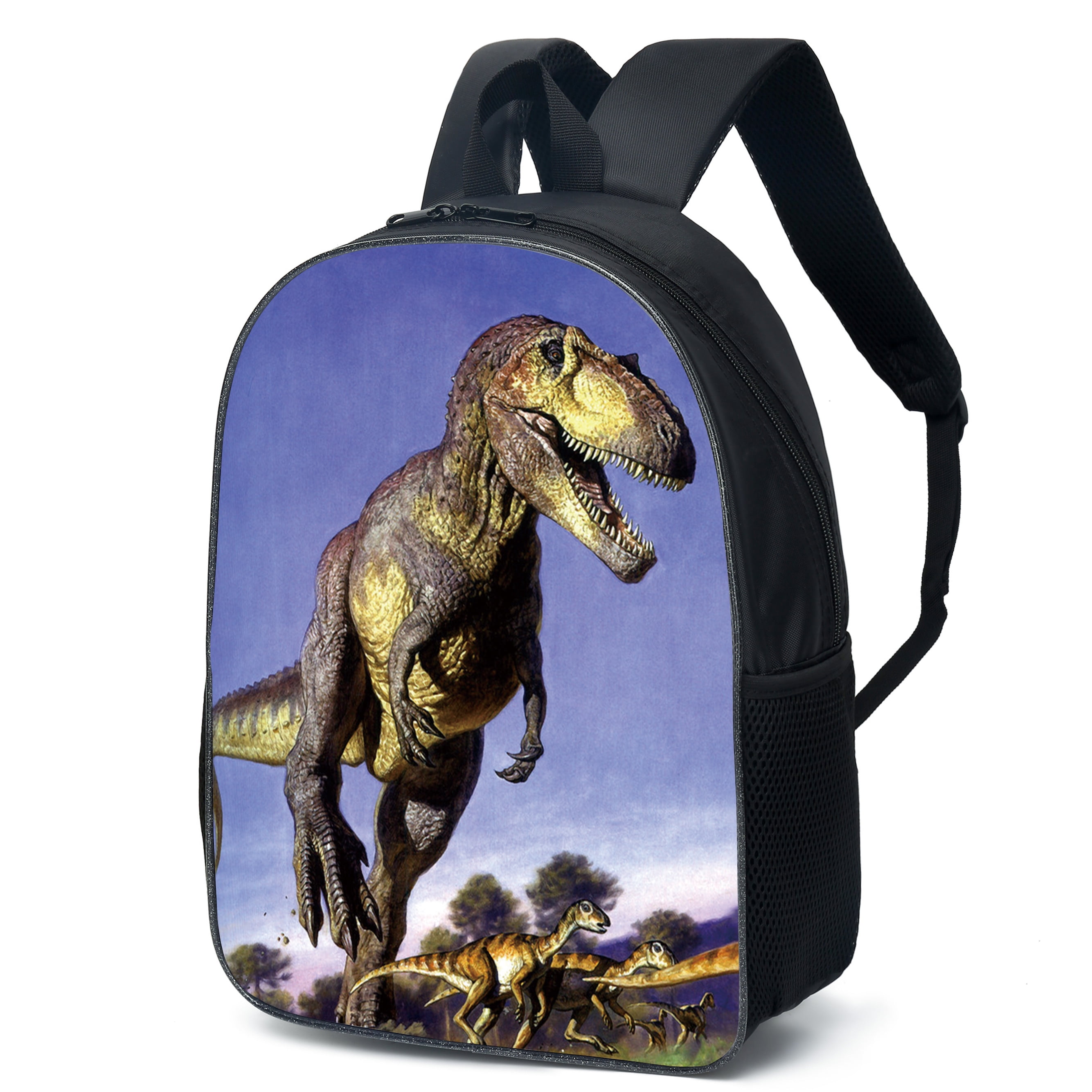 Retro Dinosaur Animal Silhouettes School Backpack Laptop Backpacks Casual Bookbags Daypack for Kids Girls Boys and Women