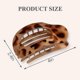 thumbnail image 2 of 4 PCS Flat Hair Clips, Round Lay Down Hair Claw Clips for Women Girls, French Strong Hold Hair Barrettes for Thick Thin Hair,Comfortable Curved Flat C, 2 of 5