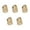 Short style-Gold-color, variant on 5PCS Unique Nails Rings Alloy Fashion Statement Jewelry Fingertip Nails Art Rings Alloy Texture for Costume and Party Wear