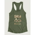 thumbnail image 3 of Cone Shell Display I Racerback Tank Women -Jennifer Goldberger Designs, Female Large, 3 of 4