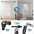 thumbnail image 6 of Urbanest Adjustable Single Curtain Rod Set Burnt Gold Pineapple Finials – 1 - Inch Diameter, With Black Rod, 28–48 Inches, 6 of 6