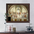 thumbnail image 6 of School of Athens by Raphael, World Famous Wall Art Collection, Framed Wall Art for Your Living Room or Kitchen Decor, 11x14, 2468W, 6 of 7