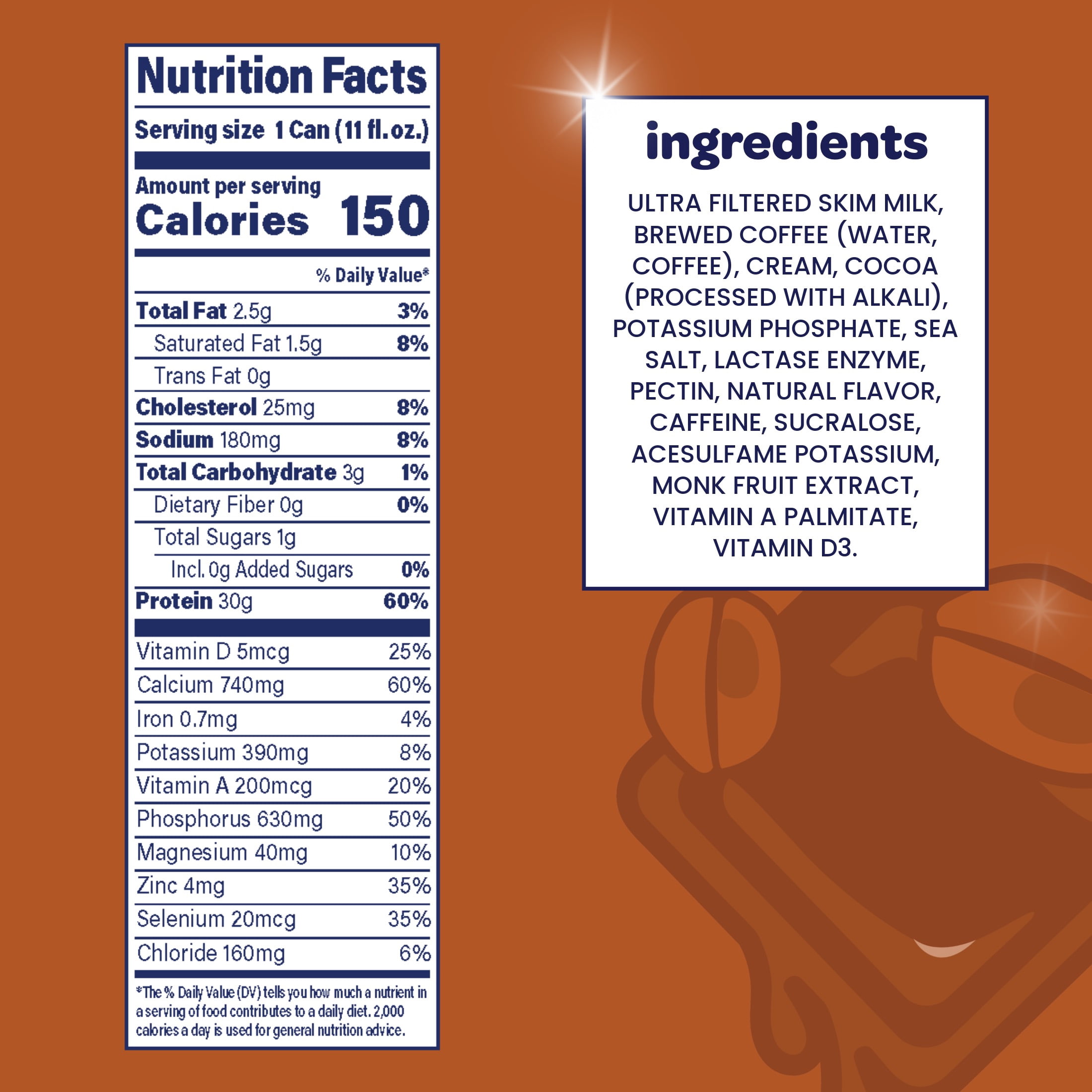 Nurri Ultra-Filtered Milkshake, 30g of Protein, Mocha, 11 fl oz Can