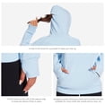 thumbnail image 6 of BASSDASH Women’s Fleece Fishing Hoodie with Neck Gaiter Water Resistant Performance Hiking Sweatshirt Pullover, 6 of 7