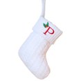 thumbnail image 3 of Hmgxay Christmas Letter Socks, Personalized Holiday Embroidered Stockings with Initials, Festive Knitted Decoration Socks for Gifts, Customizable Christmas Tree Pendant Stockings, 3 of 6