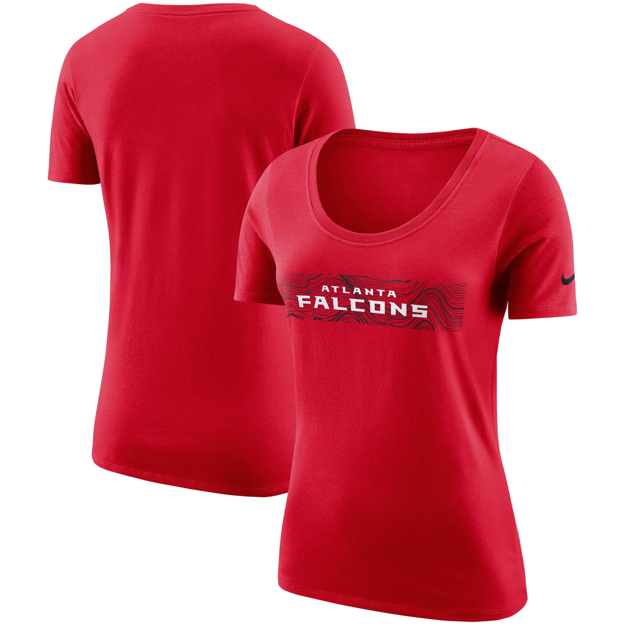 Atlanta Falcons Nike Women's Sideline Team T-Shirt - Red - Walmart.com ...