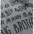 thumbnail image 4 of Big Brother's New Baby Announcement Youth T Shirt Tee Boys Infant Toddler Brisco Brands 6M, 4 of 5