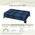 thumbnail image 6 of Rectangle Table Cloth, Scottish Clergy Clan Clark Tartan Plaid Resistant Washable Tablecloth Decorative Table Cover for Dining, Indoor and Outdoor, 6 of 6