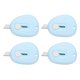 thumbnail image 1 of Uxcell 4 Pcs Mini Cortadores de Cajas Retráctiles, Pequeño Cuchillo Utilitario Abridor de Cartas Portátil con Llavero, Azul, 1 of 6