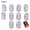 Red, variant on Mini LED Lights for Crafts, DIY Projects & Figurines - 10 Pack Small Battery Operated Lights for Toy Bricks, Museum Frames & More