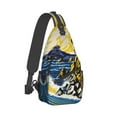 thumbnail image 2 of ZICANCN Crossbody Sling Bags for Women Men,Abstract Ocean View Casual Shoulder Backpacks for Hiking Daypacks, 2 of 9