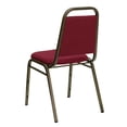 thumbnail image 4 of Bowery Hill Fabric/Metal Trapezoid Back Banquet Stacking Chair in Red/Gold, 4 of 9