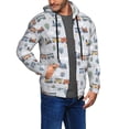 thumbnail image 2 of Honeii Trains And Cactuse Print Hoodies for Men, Pullover & Full Zip, Breathable Zip up Hoodie, Sweatshirt-Small, 2 of 5