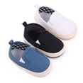 thumbnail image 4 of PEACNNG Baby Boy Girl Casual Shoes Solid Color Crib Shoes Soft Sole Non-slip Prewalker for Toddler Baby Newborn Shoes, 4 of 5