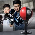 thumbnail image 3 of FLhrweasw Saco Boxeo Escritorio Con Ventosa Antiestrés Independiente (negro Y Rojo), 3 of 9
