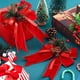 thumbnail image 2 of 12 Piezas de Lazos Navideños en y Negro con Piñas y Agujas de Pino, Lazos de Cinta A Cuadros Navideños, Lazos para Decoración de Árboles de Navidad, 2 of 4