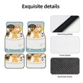 thumbnail image 4 of Yiaed Cute Dog In Bathtub Print Carpet Floor Mats for Cars, Auto Accessories Front & Rear Car Floor Mats Car Floor Foot Mat Sets of 4 Pieces, 4 of 7