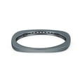 thumbnail image 3 of Black Tone, Simulated Cubic Zirconia Size-9 Square Half Eternity Ring Wedding Engagement Band 925 Sterling Silver, 3 of 7