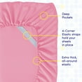 thumbnail image 5 of Sweet Home Collection 1500 Series 6 Piece Ultra Soft Microfiber Sheet Set, King, Pink, 5 of 5