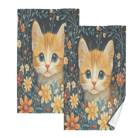 BZSMCE Face Towel Hand Towel Bath Towel Cotton Bath Towel Sets Hand Bath Towels Fashion Floral Gaze Pattern