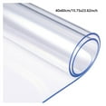 thumbnail image 3 of Clear Dining Table Protector Pad Cover - Plastic Kitchen Tablecloth Heat Resistant PVC Table Top Rectangle Clear Tablecloth Dining Room Cover 2mm Thick, 3 of 6