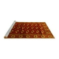thumbnail image 2 of Ahgly Company Machine Washable Indoor Round Persian Yellow Traditional Area Rugs, 5' Round, 2 of 4