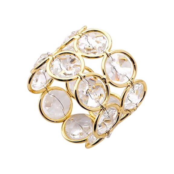Sparkly Beads Napkin Rings Handmade Table Dinner Napkin Holders For Wedding Centerpieces Festival Celebration