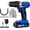 4-blue, variant on 20V MAX Lithium lon Cordless Drill, Power Drill Set with 3/8-Inch Keyless Chuck, Variable Speed, 16 Position and 22pcs Bits (Black)