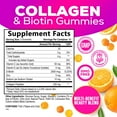 thumbnail image 3 of Collagen Gummies - 2500mcg Biotin Per Serving - Complete Collagen Supplement with Hydrolyzed Peptides Type I & III, Biotin, Zinc, & Vitamin C - Hair, Skin, & Nail Support Women & Men - 120 Gummies, 3 of 10