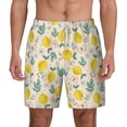 thumbnail image 2 of Goofa Flowers and Butterflies Printed Men's Swim Trunks Board Shorts Quick Dry Mens Swimming Trunks with Compression Liner,Breathable Fit Hawaii Beach Shorts-Small, 2 of 9