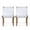 White/Teak, variant on GDF Studio Ocilla Outdoor Acacia Wood and Rope Weave Lounge Chairs, Set of 2, Black and Gray