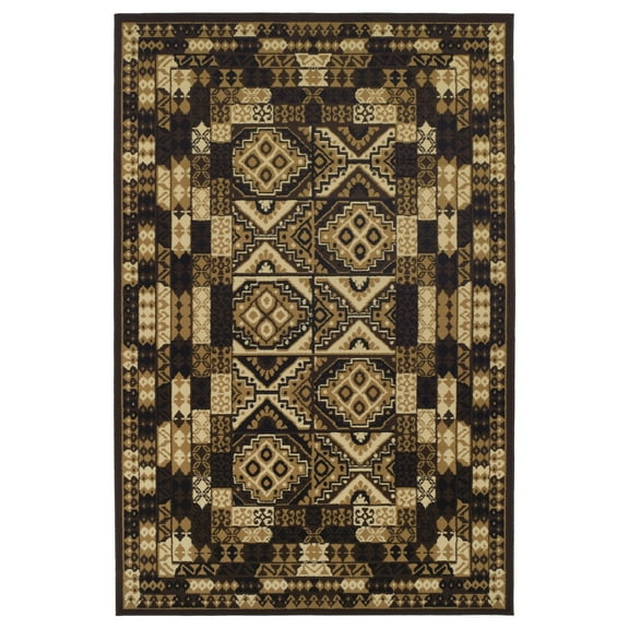 Mosaic Geometric Indoor Area Rug by Blue Nile Nills - 8' x 10', Multi-Color