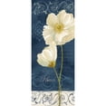 thumbnail image 3 of Coulter, Cynthia 12x24 Black Modern Framed Museum Art Print Titled - Paris Poppies Navy Blue Panel II, 3 of 5