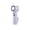 #0431-Purple, variant on Kieccall Foldable Neck Clip Ice Cooling Fan Hands Free Personal Cooler For Outdoor Travel Commute Summer Cooling