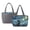Blue - Starry Cat, variant on Dolphin Hibiscus Print Quilted Tote Bag for Women Double Sided Work Bags with Pockets