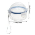 thumbnail image 3 of JUNWELL Liquidation! Sacs Ziploc Boîte de Conservation des Fruits Boîte de Rangement Boîte Ronde Scellée pour Oignons avec Couvercle Boîte de Riz pour Chauffage au Micro-Ondes Organisateurs et Rangement de Cuisine Blanc, 3 of 6