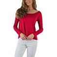 thumbnail image 5 of ToBeInStyle Women's Long Sleeve Round Crew Neck T-Shirt, 5 of 7