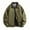 Mens Jackets & Coats Army Green, variant on M-5X Plus Size Quilted Jackets for Men Big & Tall Zip Up Coats with Pockets and Collared Long Sleeve Color Block Thermal Warm Work Outerwear Jacket