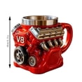 thumbnail image 2 of V6 Engine Coffee Mug, 2026 New Retro Engine Design Stainless Steel Mug with Handle, Double Wall Insulated 300ml Coffee Cups for Father's Day, Easter, Husband, Mechanic, Car Enthusiast, 2 of 7