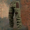 thumbnail image 1 of PIMSSY Men Pants Corduroy Cargo Pants For Relaxed Fit Casual Work Trousers With Multiple Pockets Comfortable Streetwear Male Versatile Solid Color Slacks, 1 of 3