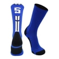 thumbnail image 2 of Royal/White Player Id Crew Number Socks (#56, Large), 2 of 2