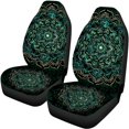 thumbnail image 5 of Pzuqiu Car Seat Covers Full Set Interior Breathable Car Decor Accessories Polyester Fabric Comfortable Driving Soft, Fit for Cars Van Sedans, Mandala Pattern, 5 of 10