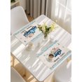 thumbnail image 5 of Happy Easter Placemats Set of 6, Spring Truck Bunny Butterfly Blue Plaid Placemats for Dining Table, Place Mats for Kitchen Tabletop, Waterproof Wipeable Dining Table Mats Set, 5 of 9
