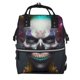 thumbnail image 1 of Fotbe Modern Abstract Colorful Skull C Mochila Maternidad - Lona de Sarga Impermeable, Mochila de Pañales de Gran Capacidad con Múltiples Bolsillos y Correas Ajustables, 1 of 6