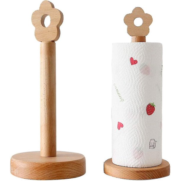 Kchenrollenhalter Holz Kchenrolle Servietten Halter Stehend,34,5 * 13cm Hy