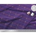 thumbnail image 3 of Soimoi Purple Silk Fabric Hearts & Arrow Printed Craft Fabric by the Yard 44 Inch Wide, 3 of 3