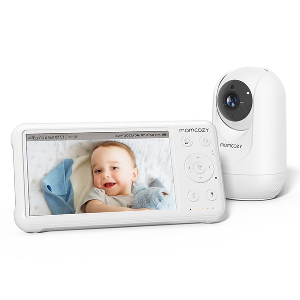 Monitor de vídeo para bebés Momcozy BM01 1080P de 5 pulgadas con cámara