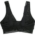thumbnail image 2 of American Eagle Womens Floral Lace With Mesh Bralette, Black, X-Small, 2 of 2