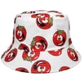 thumbnail image 2 of Women Reversible Bucket Hat Summer Travel Lightweight Foldable Beach Outdoor Hat - Tomato, 2 of 4