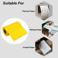 thumbnail image 4 of Unique Bargains 3.93'x328' (100mmx100m) Wax Thermal Transfer Ribbon, 1 Roll 1' Core Ink Out Barcode Printer Ribbon, Yellow, 4 of 6